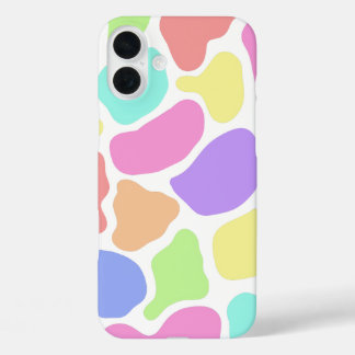 Abstrakte Pastellfarben Telefongehäuse (weiß) iPhone 16 Plus Hülle