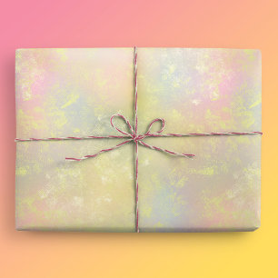 Abstrakte Pastellfeder-Textur Geschenkpapier