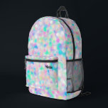 abstrakte Pastellpunkte Bedruckter Rucksack<br><div class="desc">Pastelltöner-Backpack</div>