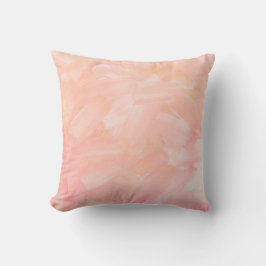 Abstrakte pastellrosa Farbe. Weichbürste Kissen