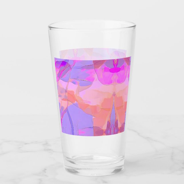 Abstrakte Pastellschichten Glas (Vorderseite)