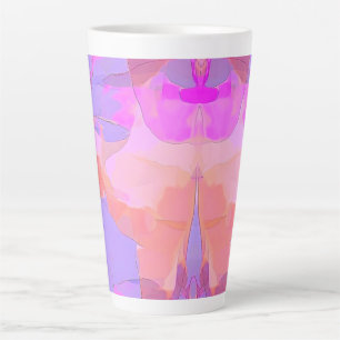 Abstrakte Pastellschichten groß Milchtasse