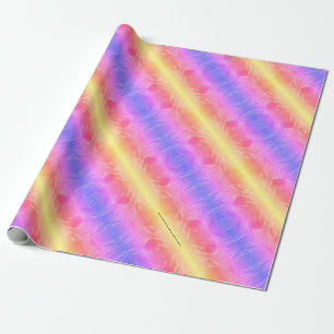abstrakte Pastellstreifen Geschenkpapier