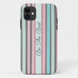 Abstrakte Pastellstreifen iPhone Case
