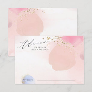 Abstrakte Pastelzirkel Advice Card Kinderdusche Einladung