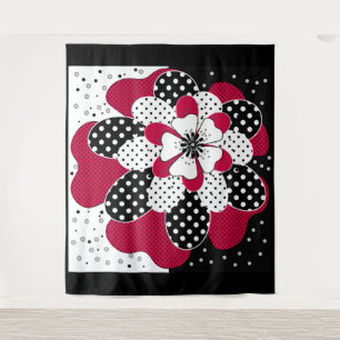 Abstrakte Patchwork-Patches Wandteppich