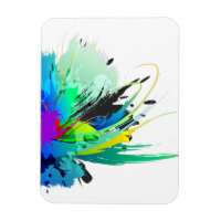 Abstrakte Peacock Paint-Spritzer