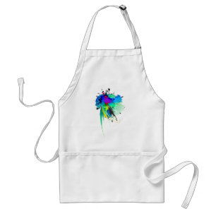 Abstrakte Peacock Paint-Spritzer Schürze