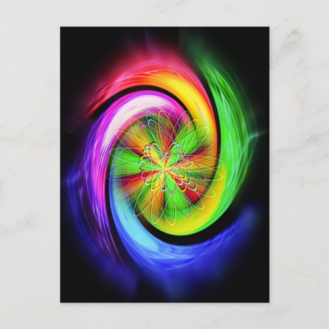 Abstrakte Perfektion 6 Postkarte (Vorderseite)