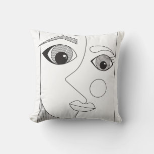 Abstrakte Person Kissen