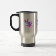 Abstrakte Pfeile Reise/Tasse des Pendelverkehrs