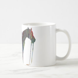 Abstrakte PferdeSilhouette Kaffeetasse