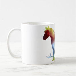 Abstrakte PferdeSilhouette Kaffeetasse