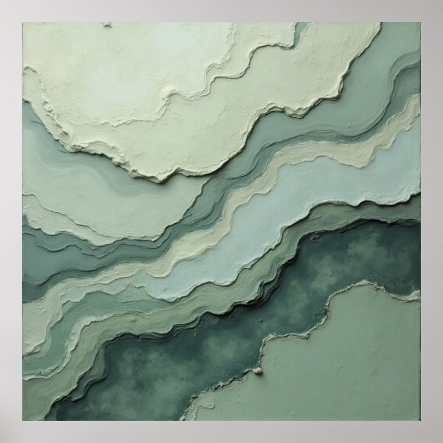 Abstrakte Phase - Bio modern Poster (Vorne)