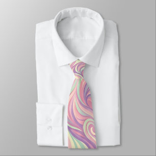 Abstrakte Phoenix Rising Wings Pastell Krawatte