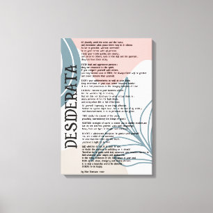 Abstrakte Pinke und Blaue Desiderata von Max Ehrma Leinwanddruck