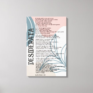 Abstrakte Pinke und Blaue Desiderata von Max Ehrma Leinwanddruck