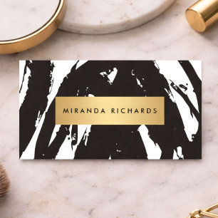 Abstrakte Pinselstriche für Makeup-Künstler Visitenkarte