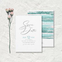 Abstrakte Pinselstriche Hochzeit Wir machen Aquama Save The Date