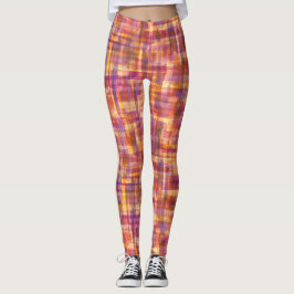 Abstrakte Pinselstriche Leggings