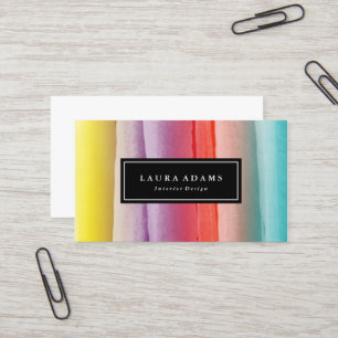 Abstrakte Pinselstriche Visitenkarte