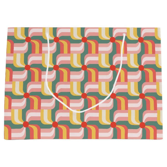 Abstrakte Pinwheels Große Geschenktüte (Vorderseite)