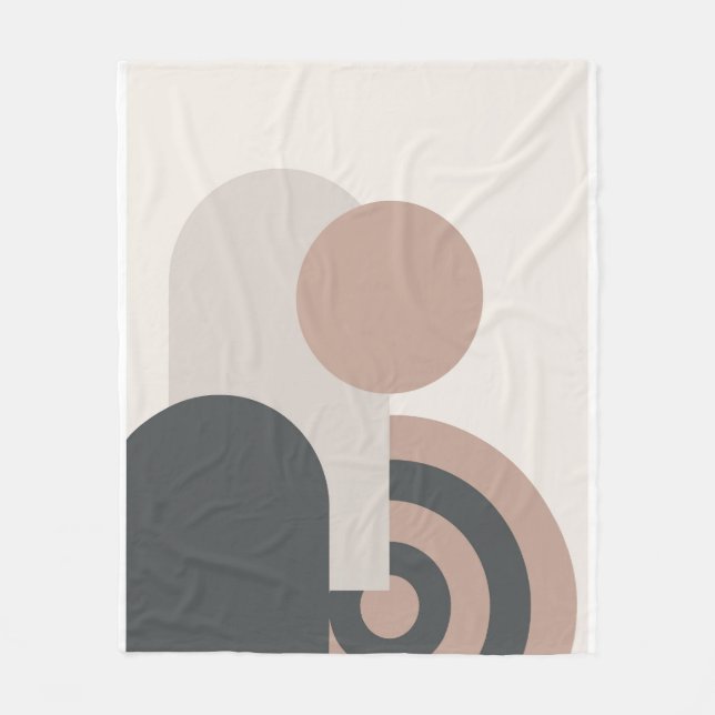 Abstrakte Plakate Fleecedecke (Vorderseite)