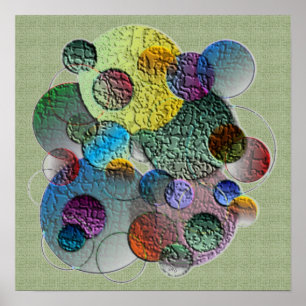 Abstrakte Planeten Poster