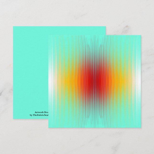 Abstrakte Plasma-Feldfarben für die Wiedereinführu Karte (Vorne/Hinten)