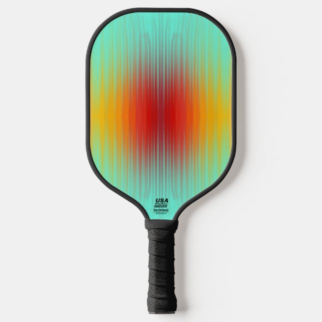 Abstrakte Plasma-Feldfarben für die Wiedereinführu Pickleball Schläger (Vorderseite)