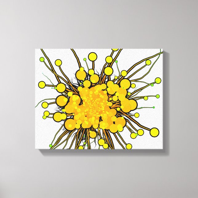 Abstrakte Platsche Kunst Leinwanddruck (Vorderseite)