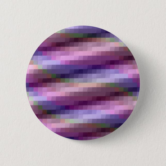 Abstrakte Plätze in Lila, rosa und blau Button (Vorderseite)