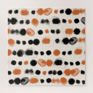 Abstrakte Polka Punkte: Aquarellgeometrie.