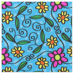 Abstrakte Positions Grosses Print Cotton Fabric Stoff