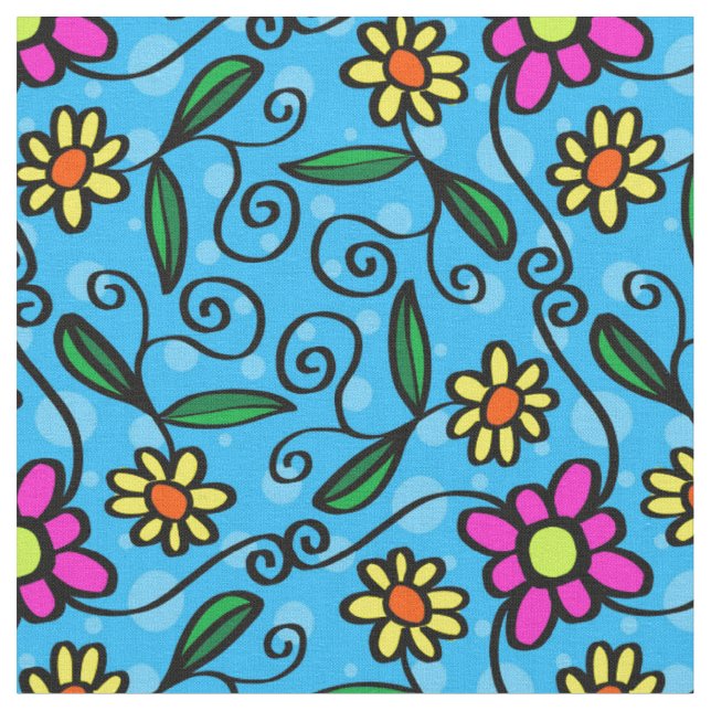 Abstrakte Positions Grosses Print Cotton Fabric Stoff (Nahaufnahme)