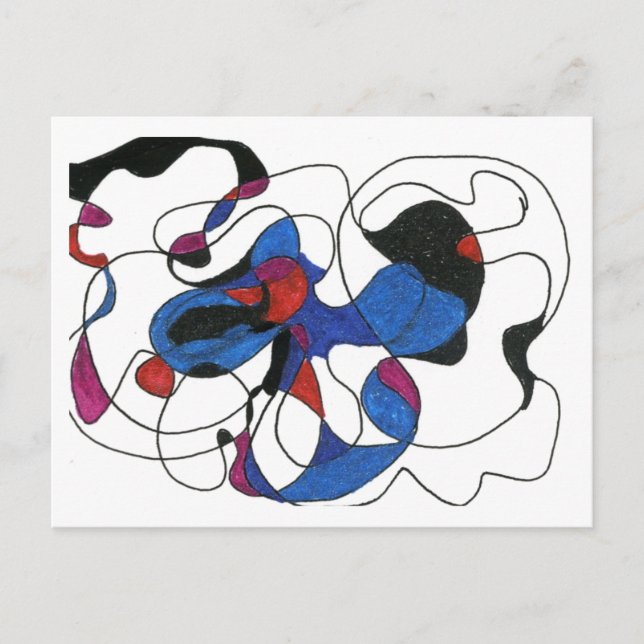 abstrakte Postkarte "Creepy Crawly" (Vorderseite)