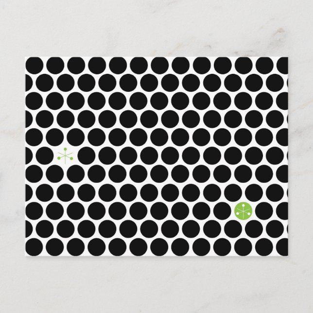 Abstrakte Postkarte mit schwarzem Hive (Vorderseite)