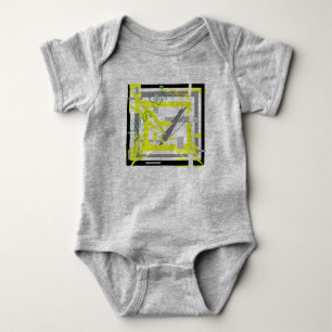 Abstrakte Power-Energie-Kunst Baby Strampler
