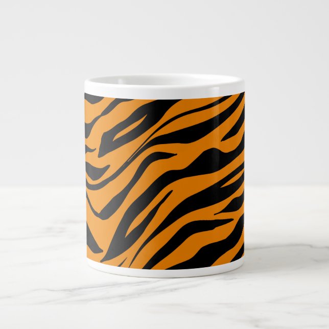 Abstrakte Predator Skin Camouflage Kunst, Dichtung Jumbo-Tasse (Vorderseite)