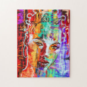 Abstrakte Pretty Lady Kunst