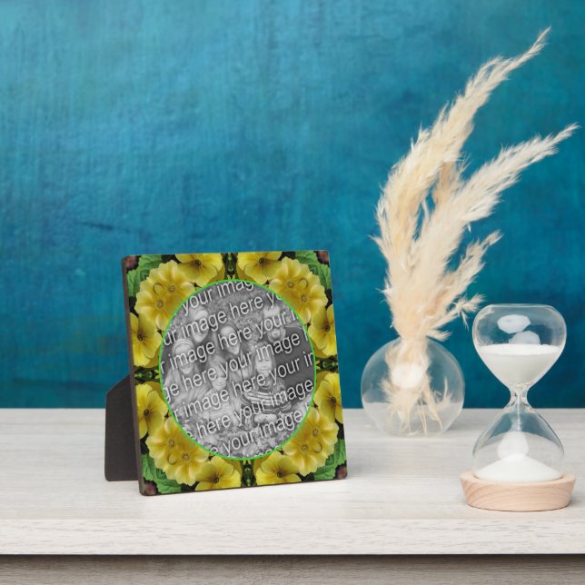 Abstrakte Primrose-Blume Fügen Sie Ihr eigenes Fot Fotoplatte (InSitu)