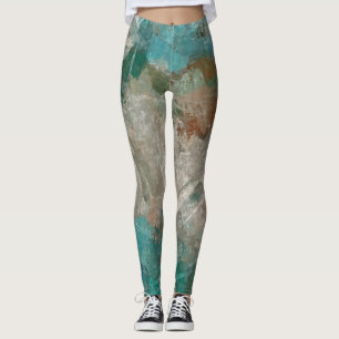 Abstrakte psychedelische Schlaganfälle Textur. Leggings