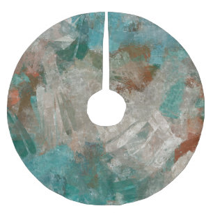 Abstrakte psychedelische Schlaganfälle Textur. Polyester Weihnachtsbaumdecke