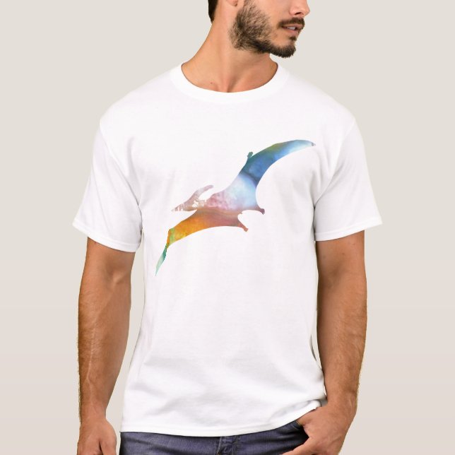 Abstrakte Pterodactyl-Silhouette T-Shirt (Vorderseite)