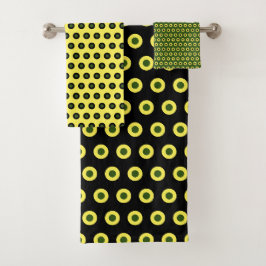 Abstrakte Punkte Badhandtuch Set