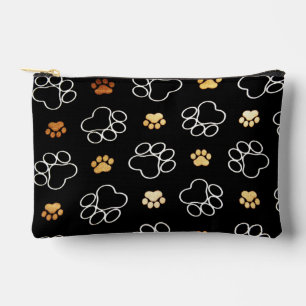 Abstrakte Puppy-Paw-Drucktasche Zubehörtasche