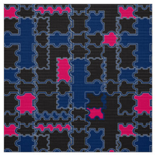 Abstrakte Puzzleteile - Elemente patchwork geometr Stoff