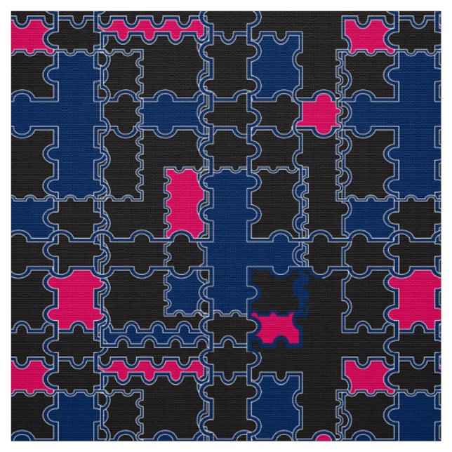 Abstrakte Puzzleteile - Elemente patchwork geometr Stoff (Muster)