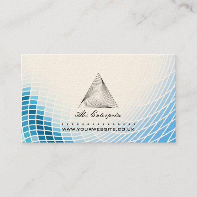 Abstrakte Pyramid-Logo-Visitenkarte Visitenkarte (Vorderseite)