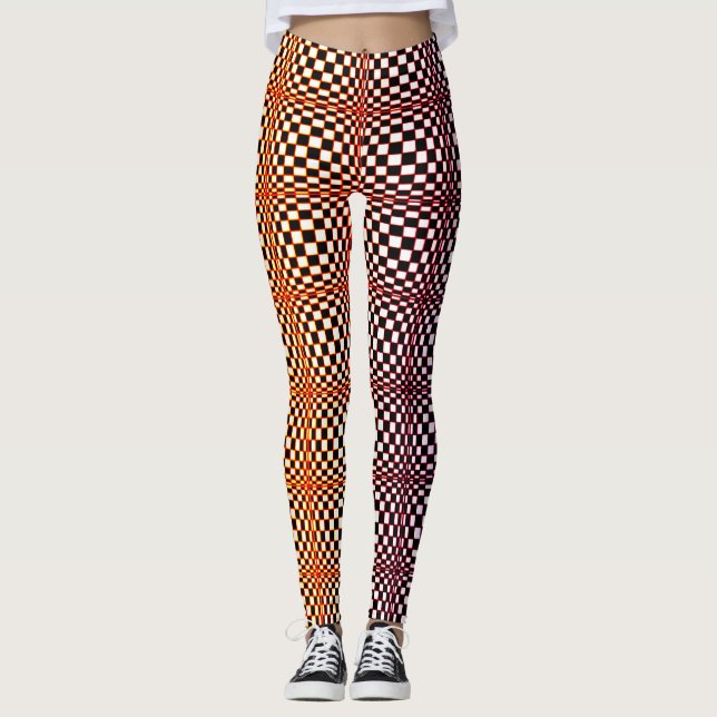 Abstrakte Quadrate 10 Leggings (Vorderseite)